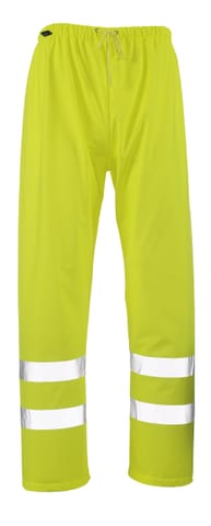 ⁨MASCOT® Spodnie przeciwdeszczowe SAFE AQUA (kolor żółty hi-vis, rozmiar L)⁩ w sklepie Wasserman.eu