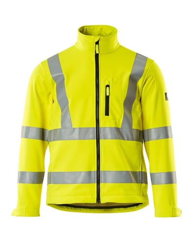 ⁨MASCOT® Kurtka softshell SAFE ARCTIC (kolor żółty hi-vis, rozmiar L)⁩ w sklepie Wasserman.eu