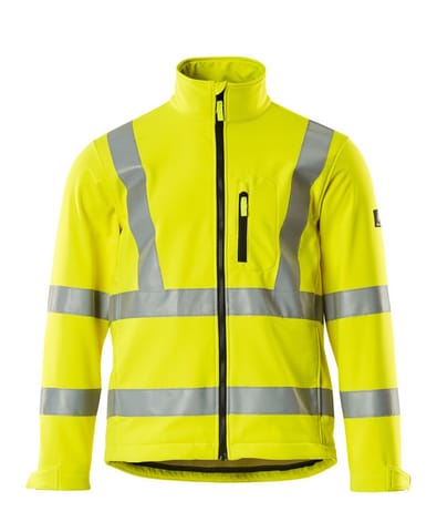 ⁨MASCOT® Kurtka softshell SAFE ARCTIC (kolor żółty hi-vis, rozmiar S)⁩ w sklepie Wasserman.eu