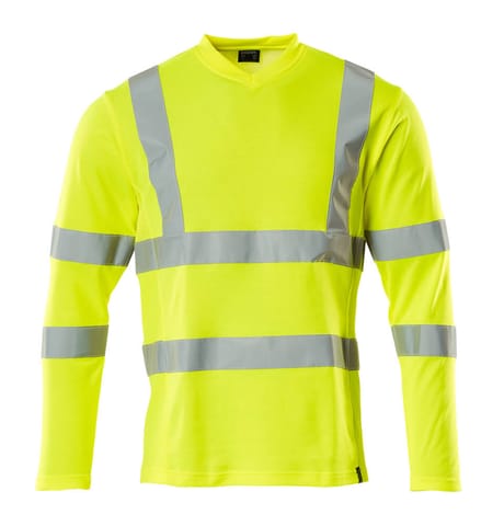 ⁨MASCOT® T-Shirt z długimi rękawami SAFE CLASSIC (kolor żółty hi-vis, rozmiar 4XL)⁩ w sklepie Wasserman.eu