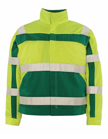 ⁨MASCOT® Kurtka SAFE COMPETE (kolor żółty hi-vis/zieleń, rozmiar L)⁩ w sklepie Wasserman.eu