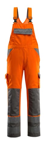⁨MASCOT® Ogrodniczki z kieszeniami na kolanach SAFE COMPETE (kolor pomarańcz hi-vis/antracyt, rozmiar 76C56)⁩ w sklepie Wasserman.eu