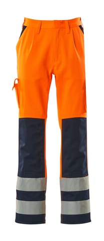 ⁨MASCOT® Spodnie z kieszeniami na kolanach SAFE COMPETE (kolor pomarańcz hi-vis/granat, rozmiar 82C50)⁩ w sklepie Wasserman.eu