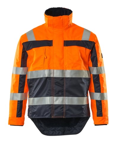 ⁨MASCOT® Kurtka zimowa SAFE COMPETE (kolor pomarańcz hi-vis/granat, rozmiar L)⁩ w sklepie Wasserman.eu