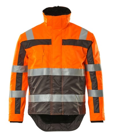 ⁨MASCOT® Kurtka zimowa SAFE COMPETE (kolor pomarańcz hi-vis/antracyt, rozmiar L)⁩ w sklepie Wasserman.eu