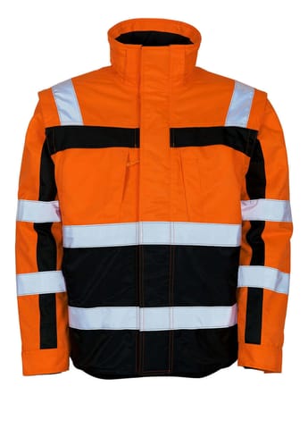 ⁨MASCOT® Kurtka zimowa SAFE COMPETE (kolor pomarańcz hi-vis/granat, rozmiar L)⁩ w sklepie Wasserman.eu