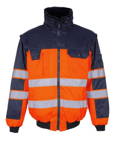 ⁨MASCOT® Kurtka pilotka SAFE IMAGE (kolor pomarańcz hi-vis/granat, rozmiar 2XL)⁩ w sklepie Wasserman.eu