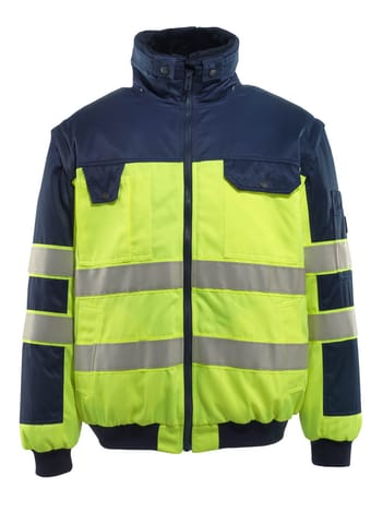 ⁨MASCOT® Kurtka pilotka SAFE IMAGE (kolor żółty hi-vis/granat, rozmiar L)⁩ w sklepie Wasserman.eu