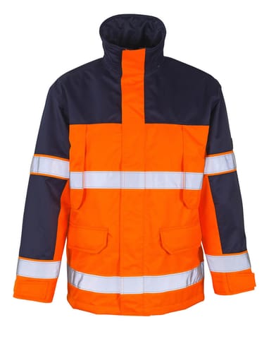 ⁨MASCOT® Parka SAFE IMAGE (kolor pomarańcz hi-vis/granat, rozmiar 2XL)⁩ w sklepie Wasserman.eu