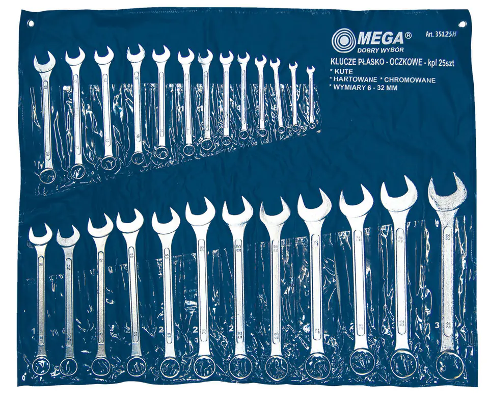 ⁨Combination wrench, set. 25 pcs, 6-32mm case⁩ at Wasserman.eu