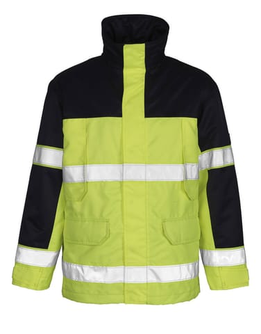 ⁨MASCOT® Parka SAFE IMAGE (kolor żółty hi-vis/granat, rozmiar 2XL)⁩ w sklepie Wasserman.eu