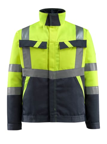 ⁨MASCOT® Kurtka SAFE LIGHT (kolor żółty hi-vis/ciemny granat, rozmiar L)⁩ w sklepie Wasserman.eu