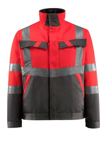⁨MASCOT® Kurtka SAFE LIGHT (kolor czerwień hi-vis/ciemny antracyt, rozmiar L)⁩ w sklepie Wasserman.eu