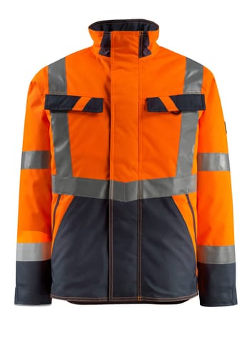 ⁨MASCOT® Kurtka zimowa SAFE LIGHT (kolor pomarańcz hi-vis/ciemny granat, rozmiar L)⁩ w sklepie Wasserman.eu