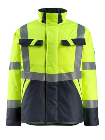 ⁨MASCOT® Kurtka zimowa SAFE LIGHT (kolor żółty hi-vis/ciemny granat, rozmiar L)⁩ w sklepie Wasserman.eu