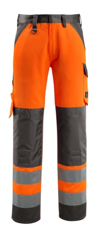 ⁨MASCOT® Spodnie z kieszeniami na kolanach SAFE LIGHT (kolor pomarańcz hi-vis/ciemny antracyt, rozmiar 82C50)⁩ w sklepie Wasserman.eu