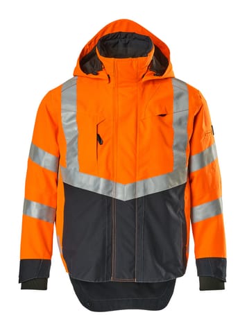 ⁨MASCOT® Kurtka membranowa SAFE SUPREME (kolor pomarańcz hi-vis/ciemny granat, rozmiar L)⁩ w sklepie Wasserman.eu