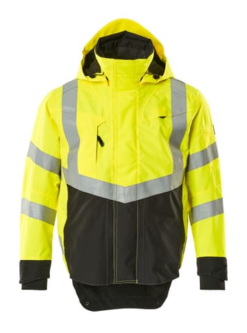 ⁨MASCOT® Kurtka membranowa SAFE SUPREME (kolor żółty hi-vis/czerń, rozmiar L)⁩ w sklepie Wasserman.eu