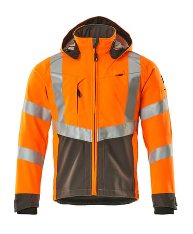 ⁨MASCOT® Kurtka softshell SAFE SUPREME (kolor pomarańcz hi-vis/ciemny antracyt, rozmiar L)⁩ w sklepie Wasserman.eu