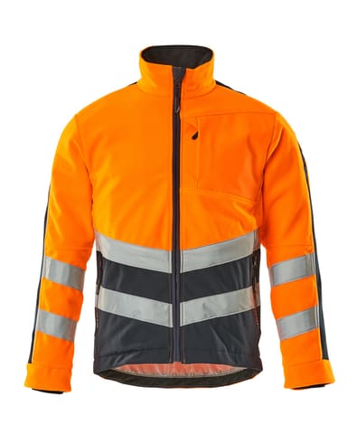 ⁨MASCOT® Kurtka polarowa SAFE SUPREME (kolor pomarańcz hi-vis/ciemny granat, rozmiar L)⁩ w sklepie Wasserman.eu