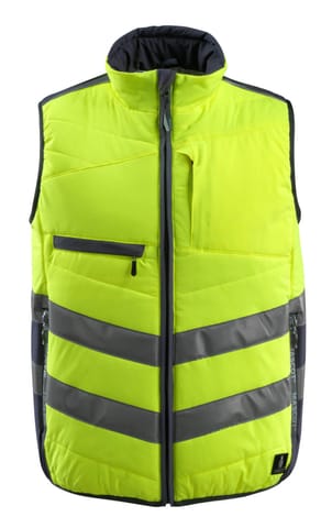 ⁨MASCOT® Kamizelka zimowa SAFE SUPREME (kolor żółty hi-vis/ciemny granat, rozmiar 2XL)⁩ w sklepie Wasserman.eu