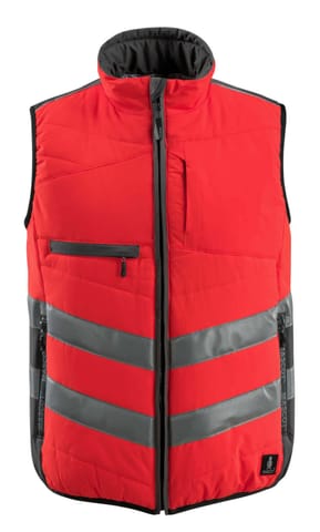 ⁨MASCOT® Kamizelka zimowa SAFE SUPREME (kolor czerwień hi-vis/ciemny antracyt, rozmiar L)⁩ w sklepie Wasserman.eu