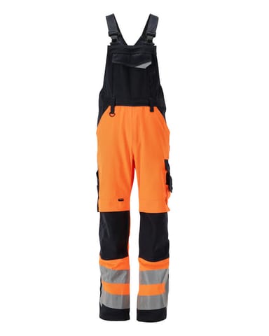 ⁨MASCOT® Ogrodniczki z kieszeniami na kolanach SAFE SUPREME (kolor pomarańcz hi-vis/ciemny granat, rozmiar 90C50)⁩ w sklepie Wasserman.eu