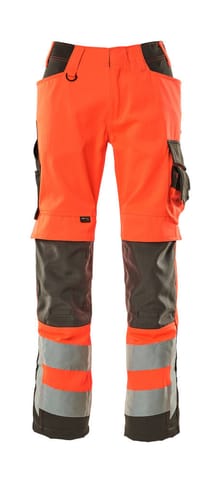 ⁨MASCOT® Spodnie z kieszeniami na kolanach SAFE SUPREME (kolor czerwień hi-vis/ciemny antracyt, rozmiar 82C44)⁩ w sklepie Wasserman.eu