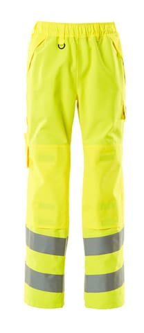⁨MASCOT® Spodnie zewnętrzne naciągane SAFE SUPREME (kolor żółty hi-vis, rozmiar L)⁩ w sklepie Wasserman.eu