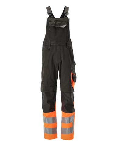 ⁨MASCOT® Ogrodniczki z kieszeniami na kolanach SAFE SUPREME (kolor ciemny antracyt/pomarańcz hi-vis, rozmiar 82C68)⁩ w sklepie Wasserman.eu