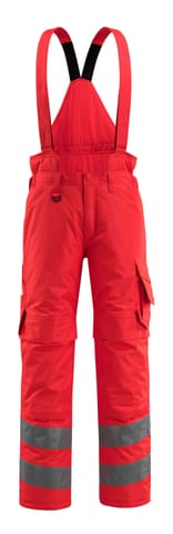 ⁨MASCOT® Spodnie zimowe SAFE SUPREME (kolor czerwień hi-vis, rozmiar L)⁩ w sklepie Wasserman.eu