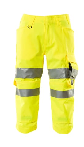 ⁨MASCOT® Spodenki ¾ z kieszeniami na kolanach SAFE SUPREME (kolor żółty hi-vis, rozmiar C44)⁩ w sklepie Wasserman.eu