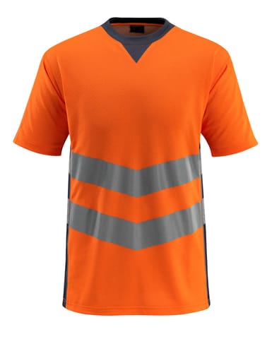 ⁨MASCOT® T-Shirt SAFE SUPREME (kolor pomarańcz hi-vis/ciemny granat, rozmiar L)⁩ w sklepie Wasserman.eu