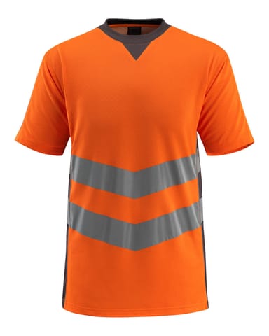 ⁨MASCOT® T-Shirt SAFE SUPREME (kolor pomarańcz hi-vis/ciemny antracyt, rozmiar L)⁩ w sklepie Wasserman.eu