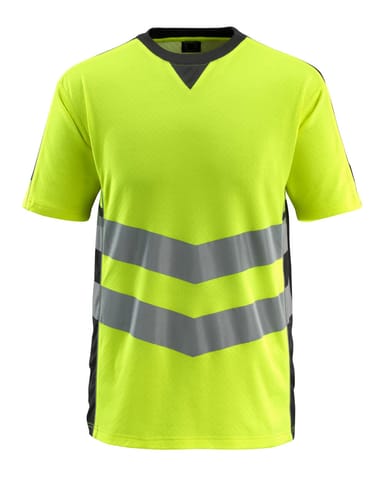 ⁨MASCOT® T-Shirt SAFE SUPREME (kolor żółty hi-vis/czerń, rozmiar L)⁩ w sklepie Wasserman.eu