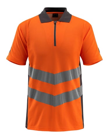⁨MASCOT® Koszulka polo SAFE SUPREME (kolor pomarańcz hi-vis/ciemny antracyt, rozmiar L)⁩ w sklepie Wasserman.eu