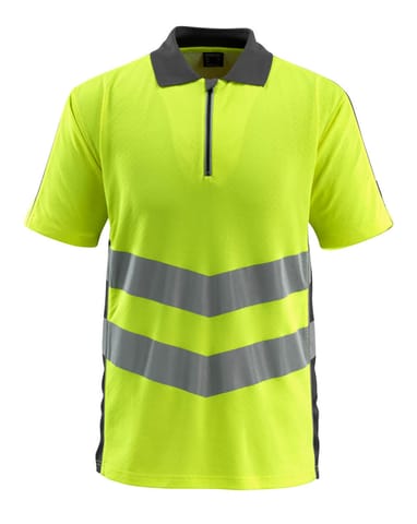 ⁨MASCOT® Koszulka polo SAFE SUPREME (kolor żółty hi-vis/ciemny antracyt, rozmiar L)⁩ w sklepie Wasserman.eu