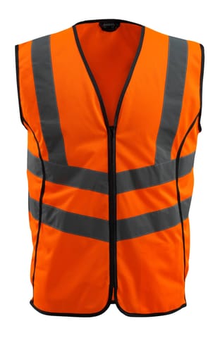 ⁨MASCOT® Kamizelka ostrzegawcza SAFE SUPREME (kolor pomarańcz hi-vis , rozmiar L)⁩ w sklepie Wasserman.eu