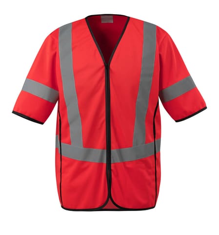 ⁨MASCOT® Kamizelka ostrzegawcza SAFE SUPREME (kolor czerwień hi-vis, rozmiar L)⁩ w sklepie Wasserman.eu