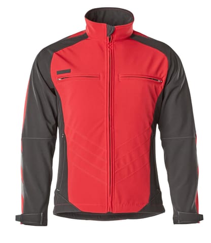 ⁨MASCOT® Kurtka softshell UNIQUE (kolor czerwień/czerń, rozmiar S)⁩ w sklepie Wasserman.eu
