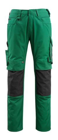 ⁨MASCOT® Spodnie z kieszeniami na kolanach UNIQUE (kolor zieleń/czerń, rozmiar 76C52)⁩ w sklepie Wasserman.eu