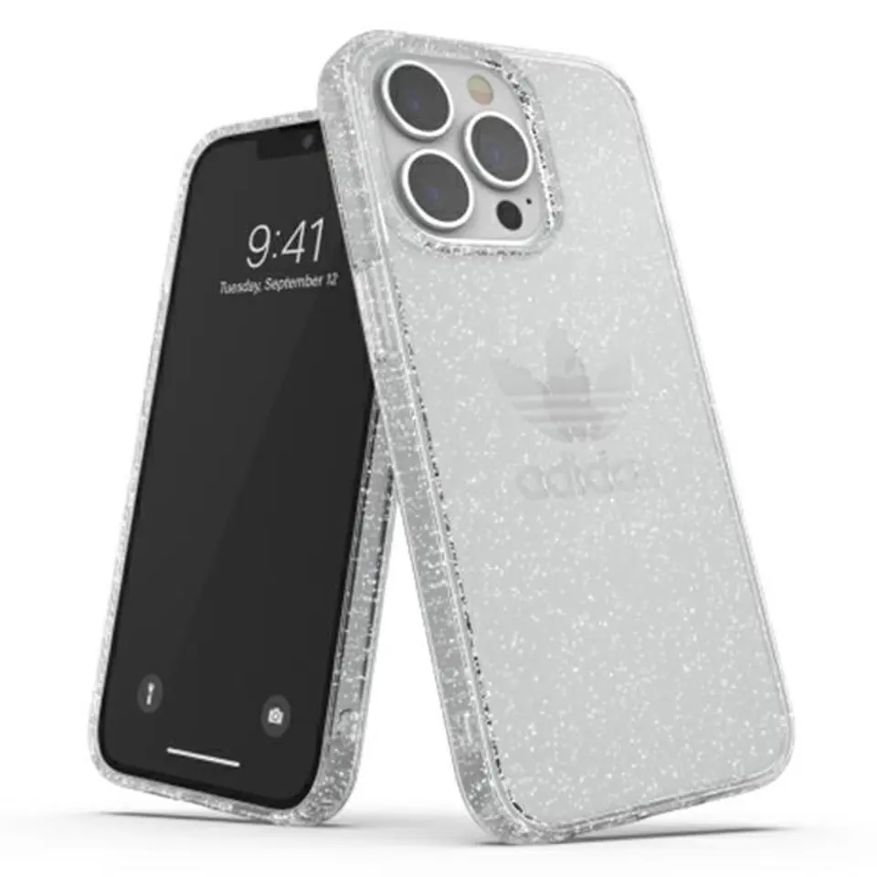 ⁨Adidas OR Protective iPhone 13 Pro / 13 6,1" Clear Case Glitter transparent 47120⁩ w sklepie Wasserman.eu