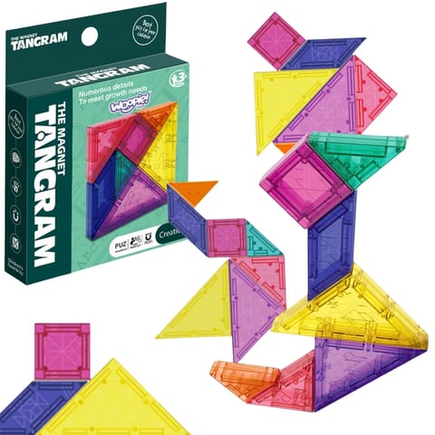 ⁨WOOPIE Tangram Klocki Magnetyczne Puzzle 3D⁩ w sklepie Wasserman.eu