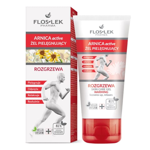 ⁨FLOSLEK Arnica Active Żel pielęgnujący - rozgrzewający 100 ml⁩ w sklepie Wasserman.eu