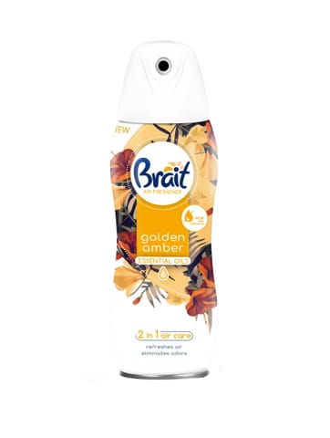 ⁨BRAIT 2in1 Air Care Suchy Odświeżacz powietrza Golden Amber (Essential Oils) 300 ml⁩ w sklepie Wasserman.eu