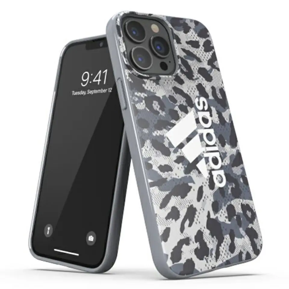 ⁨Original Case IPHONE 13 PRO Adidas OR Snap Case Leopard grey⁩ at Wasserman.eu