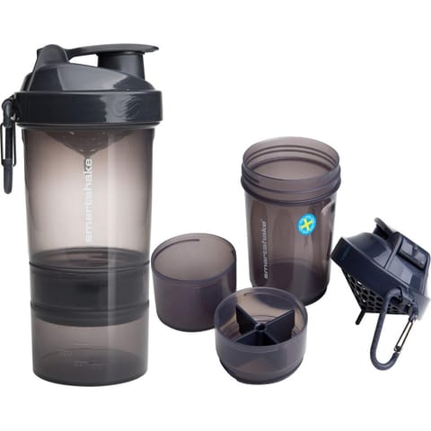 ⁨BIDON FITNESS SMARTSHAKE O2GO 600ML SPACE GRAY PURE 2 IMPROVE⁩ w sklepie Wasserman.eu