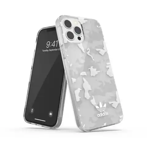 ⁨Adidas OR SnapCase Camo iPhone 12 Pro Ma x przezroczysty/biały 43706⁩ w sklepie Wasserman.eu