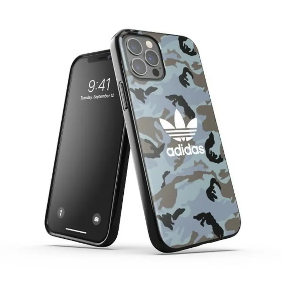 ⁨Adidas OR SnapCase Camo iPhone 12/12 Pro blue/black 43702⁩ at Wasserman.eu