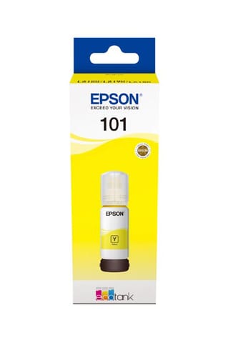 ⁨Oryginalny Tusz w butelce Yellow Epson 101 (T03V4, C13T03V44A)⁩ w sklepie Wasserman.eu